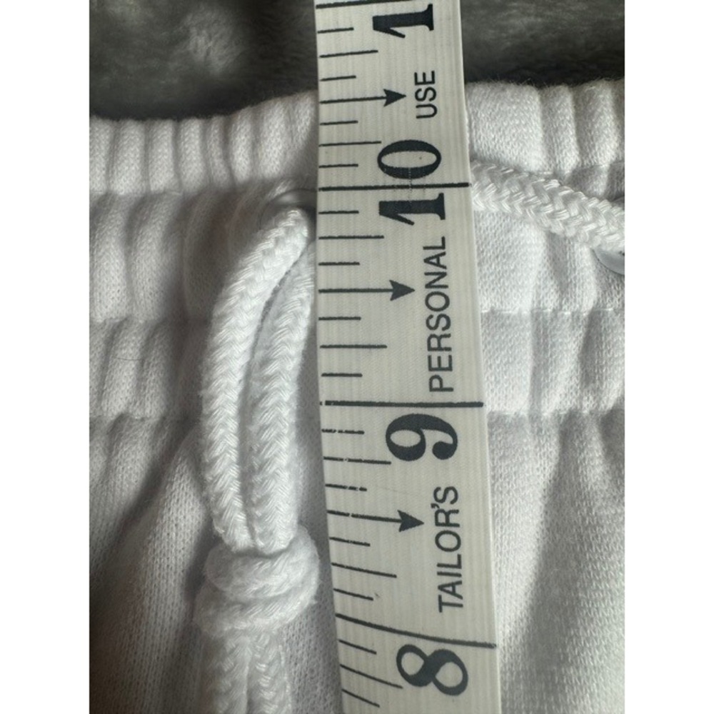 Adidas‎ Golf Pants Mens M White Sweatpants Joggers  Fleece Drawstring - Picture 4 of 9